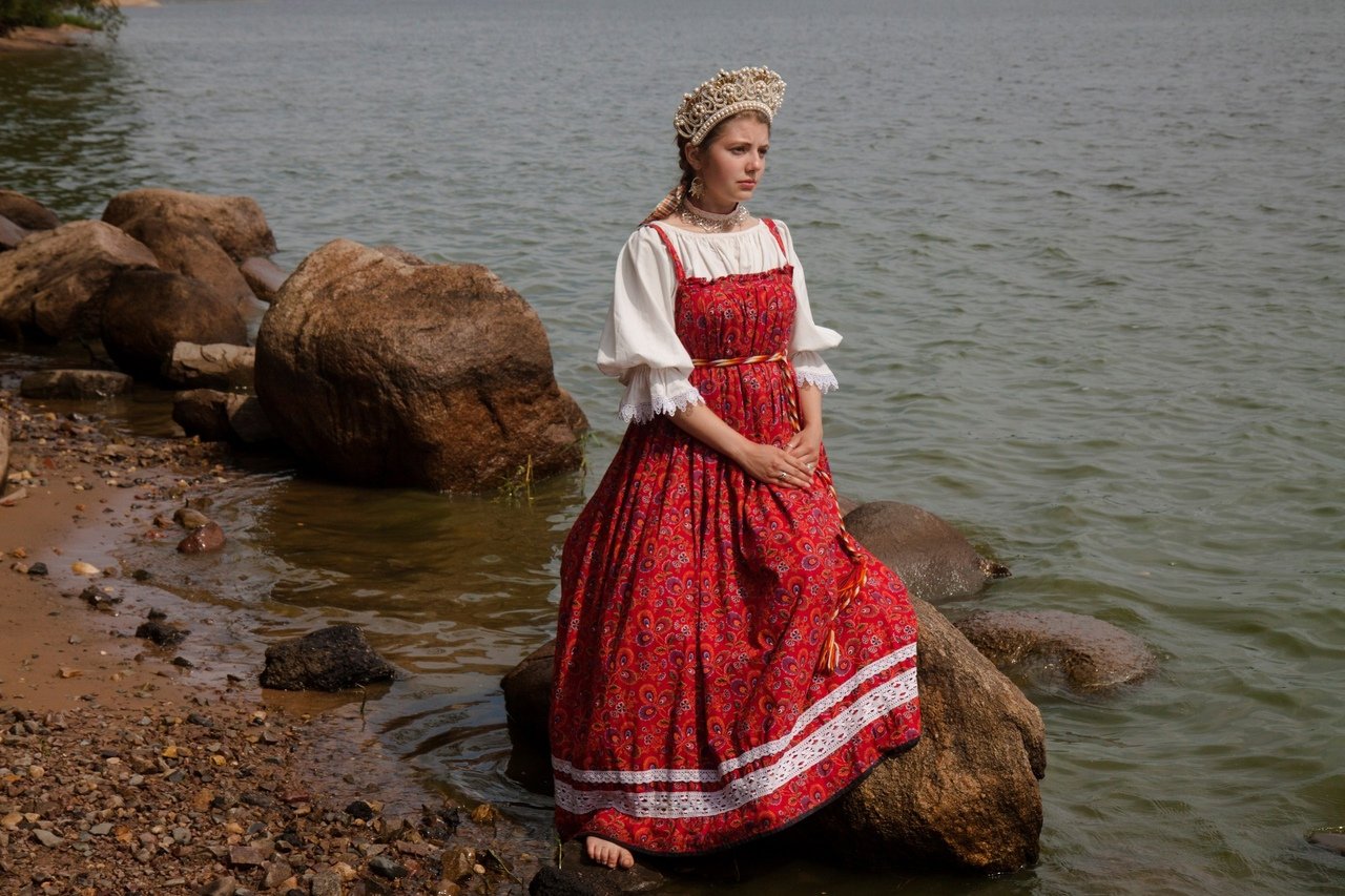 Women in Slavic costumes in Chenzhou