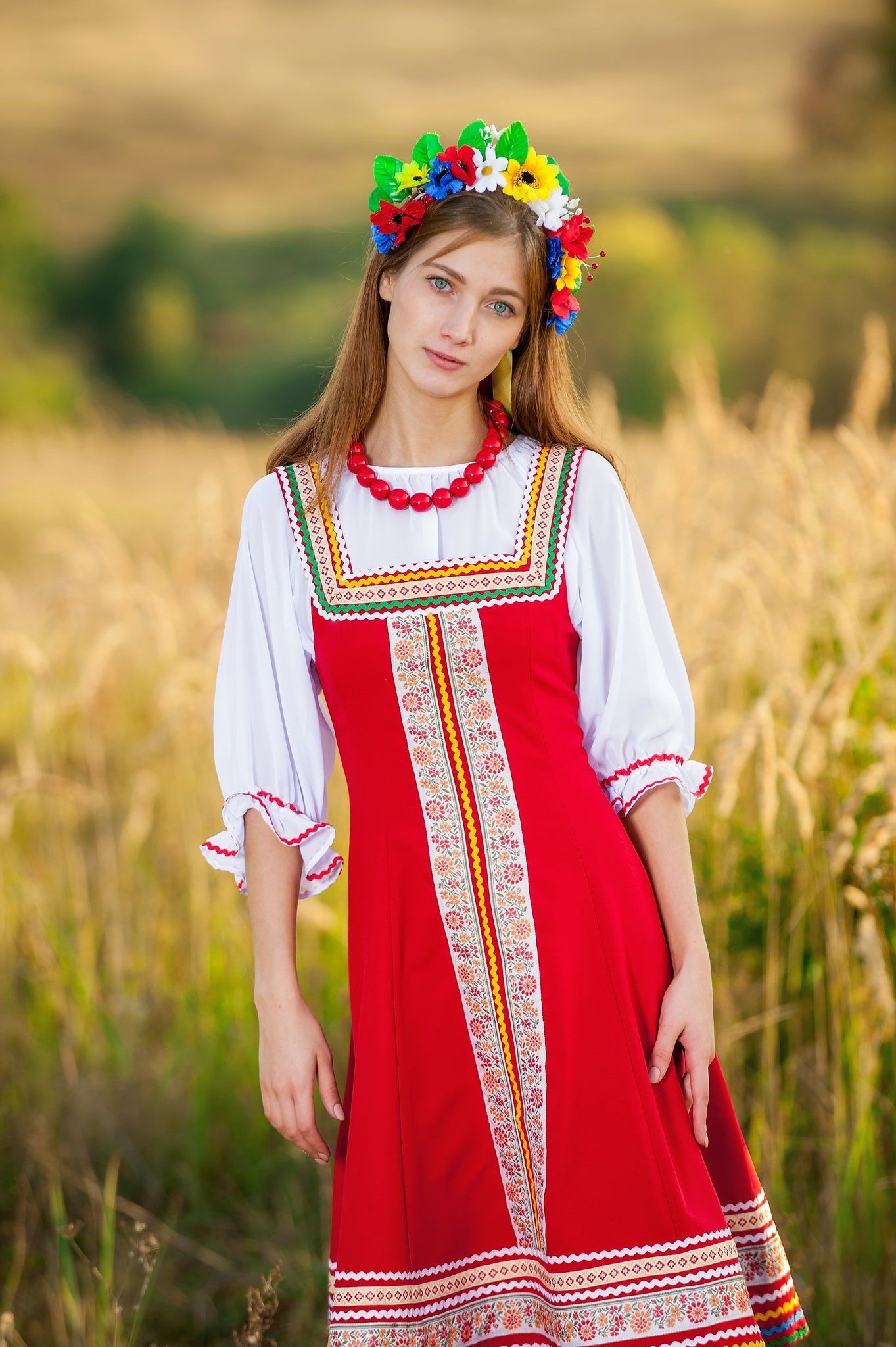 Women in Slavic costumes in Chenzhou