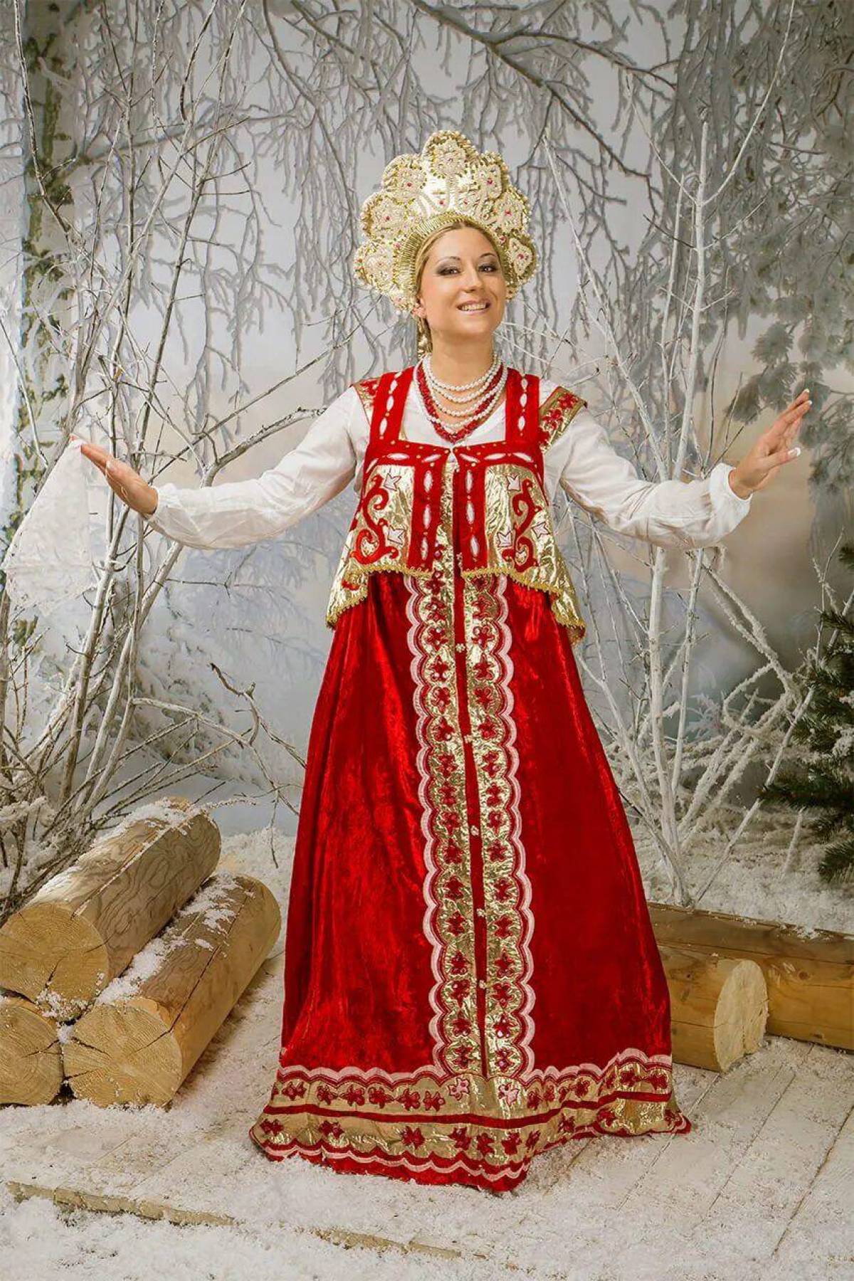 Girls in Slavic costumes in Chenzhou