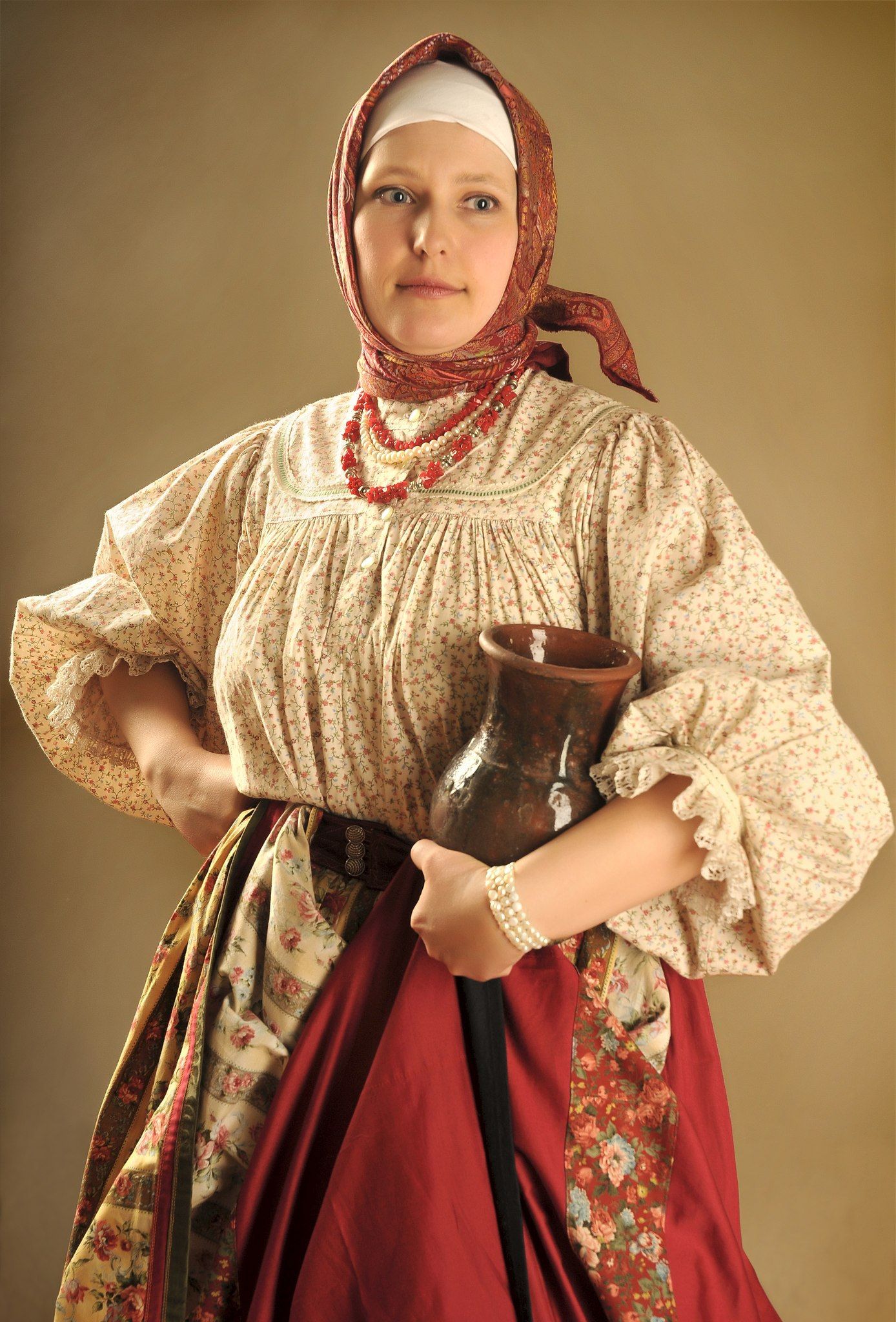 Girls in Slavic costumes in Chenzhou